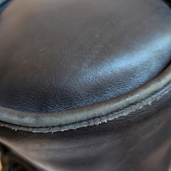 VINTAGE Coach HELEN Black Leather Bucket Shoulder Crossbody Bag K6M 9953 - Picture 11 of 16